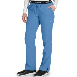 Grey's Anatomy Active Scrub Pants*Women's 3 Pocket Logo Waistband Scrub Pants-Petite