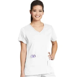 Grey's Anatomy Active Scrub Tops*Women's 4 Pocket V-Neck Side Panel Scrub Top