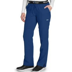 Grey's Anatomy Active Scrub Pants*Women's 3 Pocket Logo Waistband Scrub Pants-Tall