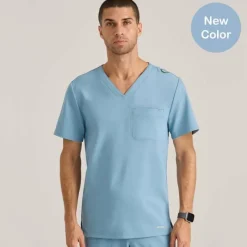 Grey's Anatomy Evolve Scrub Tops*Men's V-Neck Journey Scrub Top