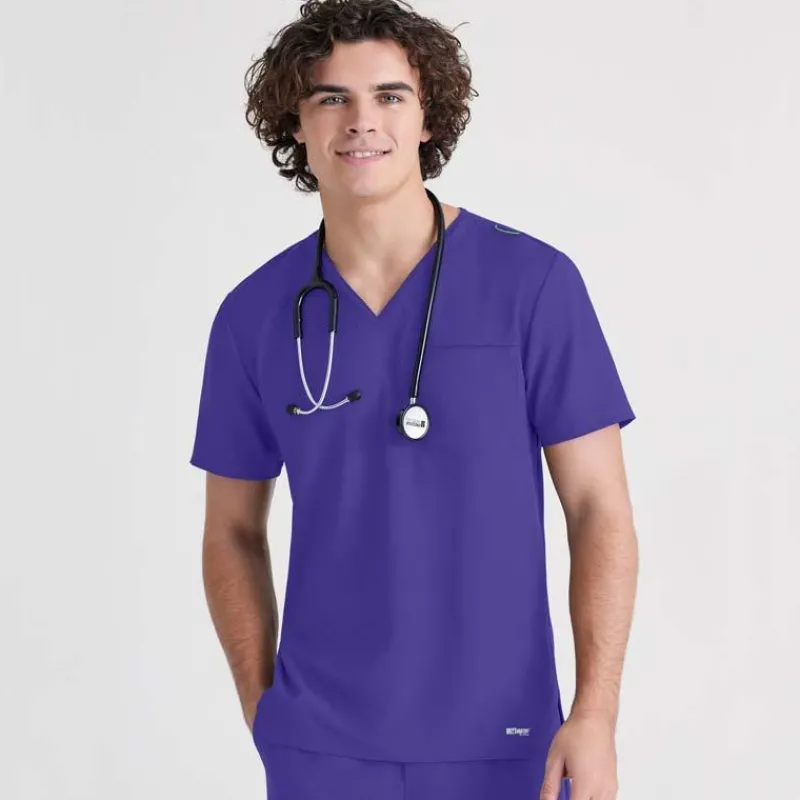 Grey's Anatomy Evolve Scrub Tops*Men's V-Neck Journey Scrub Top