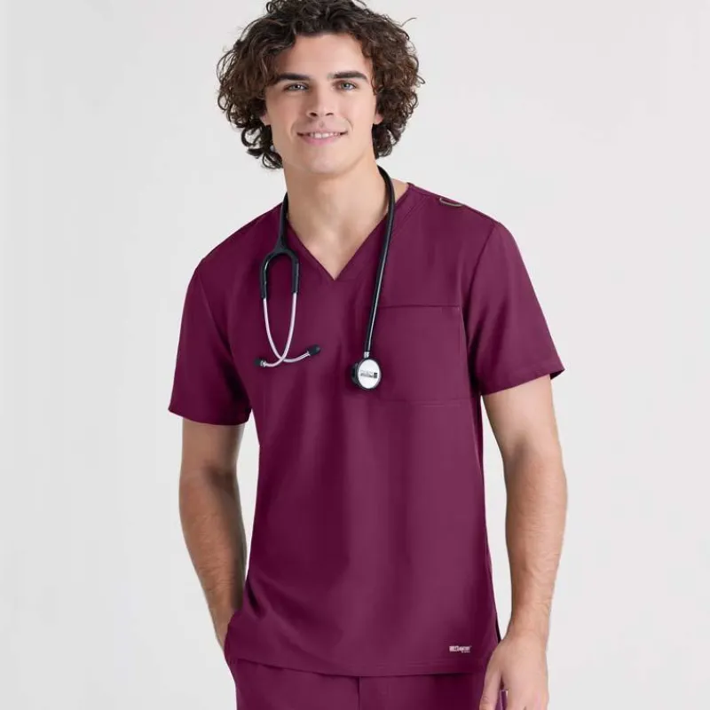 Grey's Anatomy Evolve Scrub Tops*Men's V-Neck Journey Scrub Top