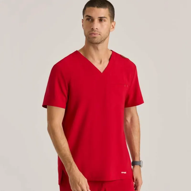 Grey's Anatomy Evolve Scrub Tops*Men's V-Neck Journey Scrub Top