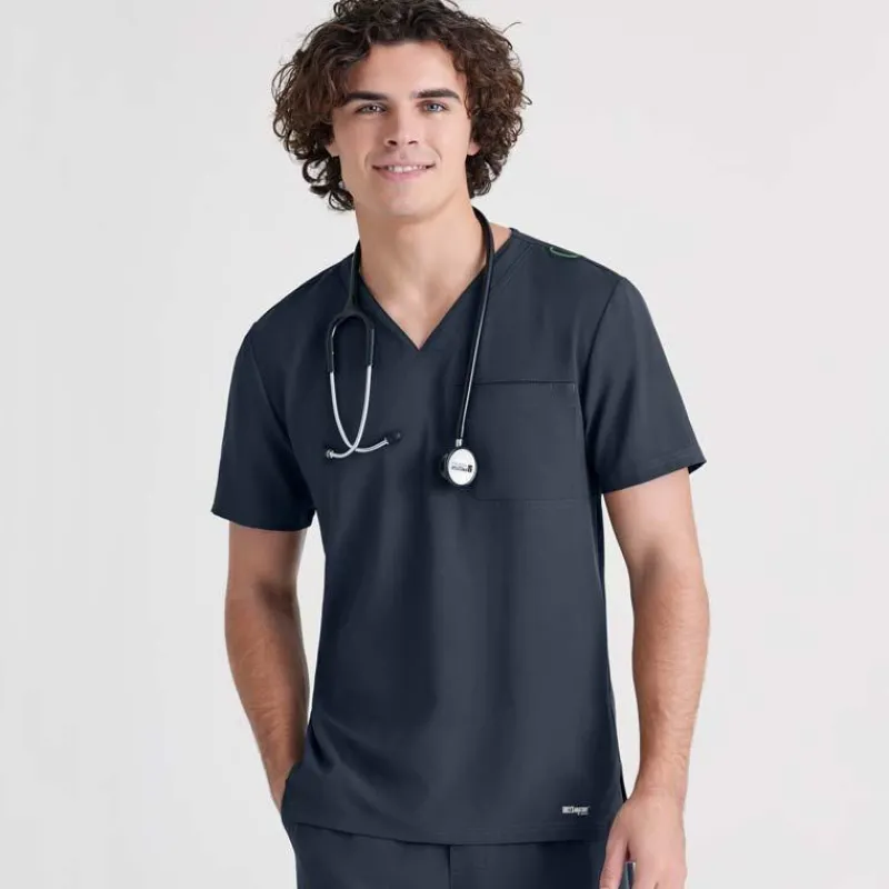 Grey's Anatomy Evolve Scrub Tops*Men's V-Neck Journey Scrub Top