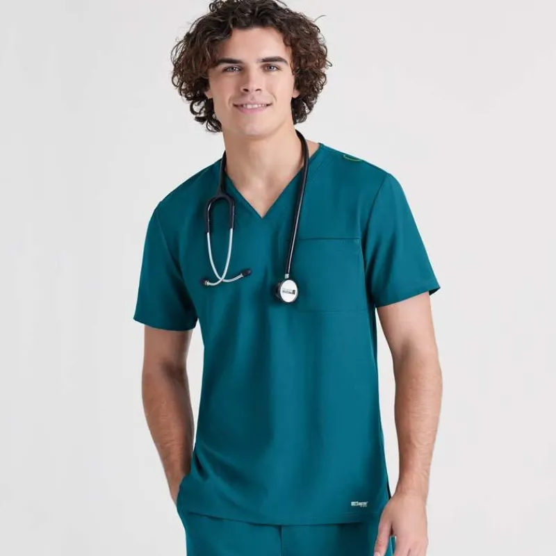 Grey's Anatomy Evolve Scrub Tops*Men's V-Neck Journey Scrub Top