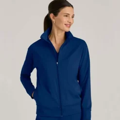Grey's Anatomy Knits Lab Coats & Jackets*Grey's Anatomy Knit Stretch Women's Ease Warm-Up Jacket