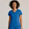 Grey's Anatomy Knits Scrub Tops*Grey's Anatomy Knit Stretch Women's Motivate Scrub Top
