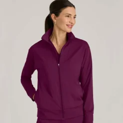 Grey's Anatomy Knits Lab Coats & Jackets*Grey's Anatomy Knit Stretch Women's Ease Warm-Up Jacket