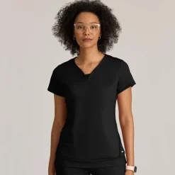 Grey's Anatomy Knits Scrub Tops*Grey's Anatomy Knit Stretch Women's Motivate Scrub Top