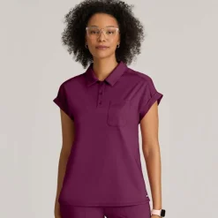 Grey's Anatomy Knits Scrub Tops*Grey's Anatomy Knit Stretch Women's Renew Dolman Sleeve Scrub Top