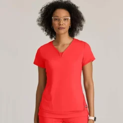 Grey's Anatomy Knits Scrub Tops*Grey's Anatomy Knit Stretch Women's Motivate Scrub Top