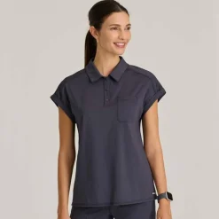 Grey's Anatomy Knits Scrub Tops*Grey's Anatomy Knit Stretch Women's Renew Dolman Sleeve Scrub Top