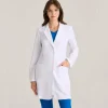 Grey's Anatomy Signature Lab Coats & Jackets*Women's 35-Inch Stretch 3 Pocket Lab Coat White