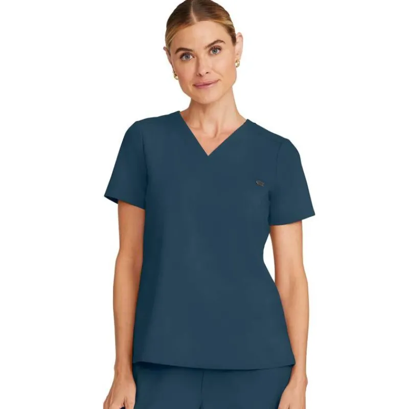 Healing Hands Quest Scrub Tops*Women's Billie V-Neck Tuck-In Scrub Top