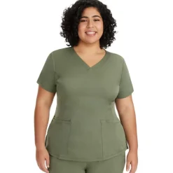 Healing Hands Scrub Tops*HH Works by Women's Monica V-Neck Scrub Top