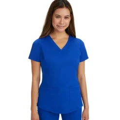 Healing Hands Scrub Tops*HH Works by Women's Monica V-Neck Scrub Top