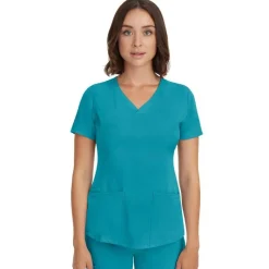 Healing Hands Scrub Tops*HH Works by Women's Monica V-Neck Scrub Top