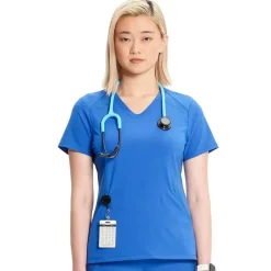 Infinity GNR8 Scrub Tops*Women's Curved V-Neck Scrub Top