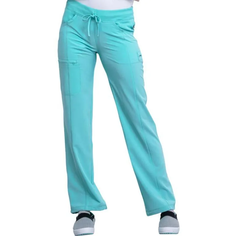 Infinity Scrub Pants*Women's Low Rise Straight Leg Drawstring Scrub Pants-Petite
