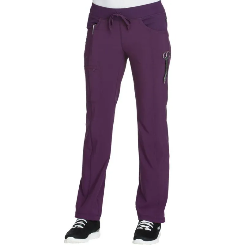 Infinity Scrub Pants*Women's Low Rise Straight Leg Drawstring Scrub Pants-Petite