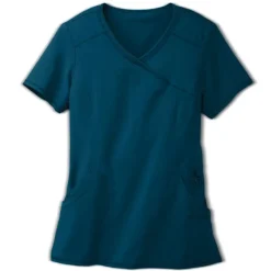 Infinity Scrub Tops*Women's Mock Wrap Scrub Top