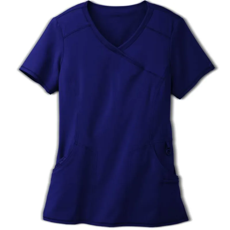 Infinity Scrub Tops*Women's Mock Wrap Scrub Top