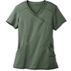 Infinity Scrub Tops*Women's Mock Wrap Scrub Top