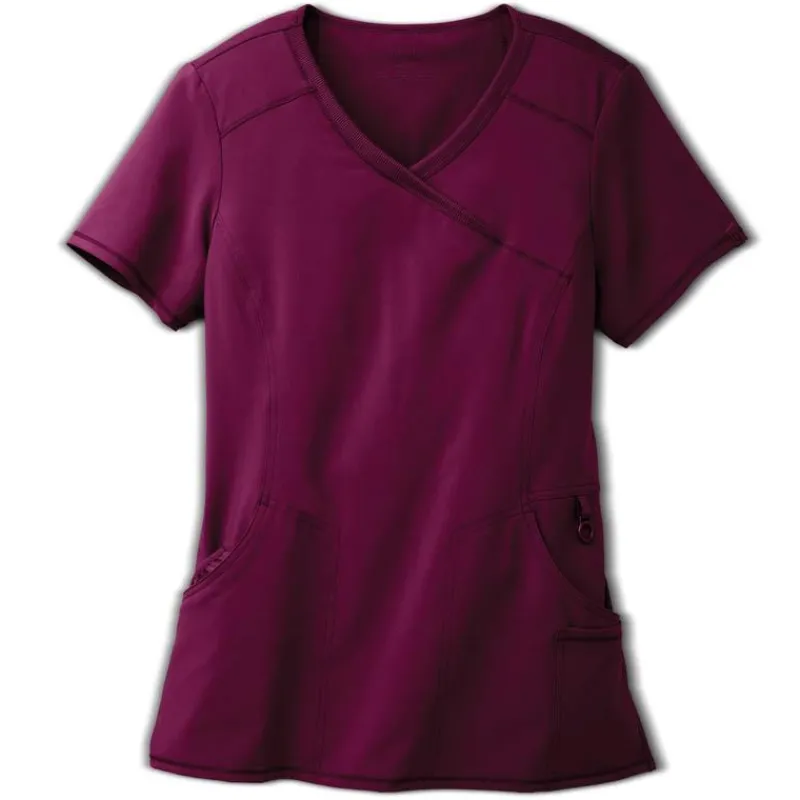 Infinity Scrub Tops*Women's Mock Wrap Scrub Top