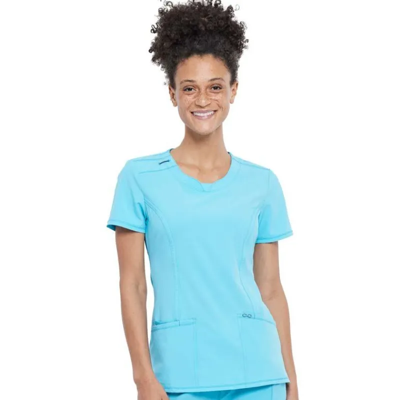 Infinity Scrub Tops*Women's Round Neck Scrub Top