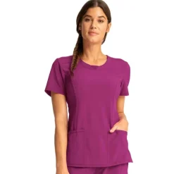 Infinity Scrub Tops*Women's Round Neck Scrub Top