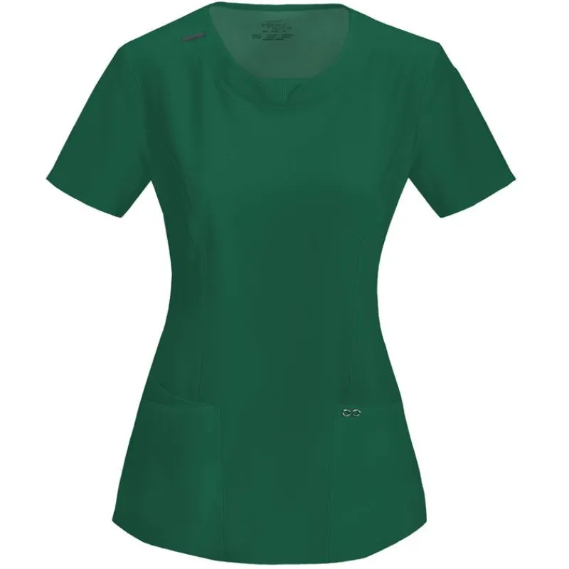 Infinity Scrub Tops*Women's Round Neck Scrub Top