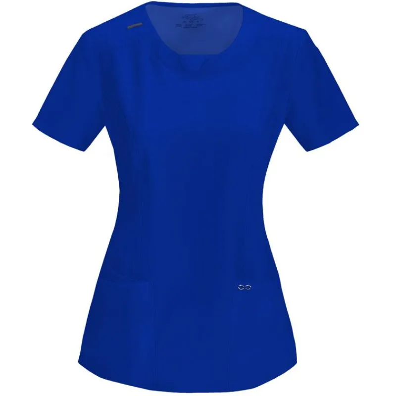 Infinity Scrub Tops*Women's Round Neck Scrub Top