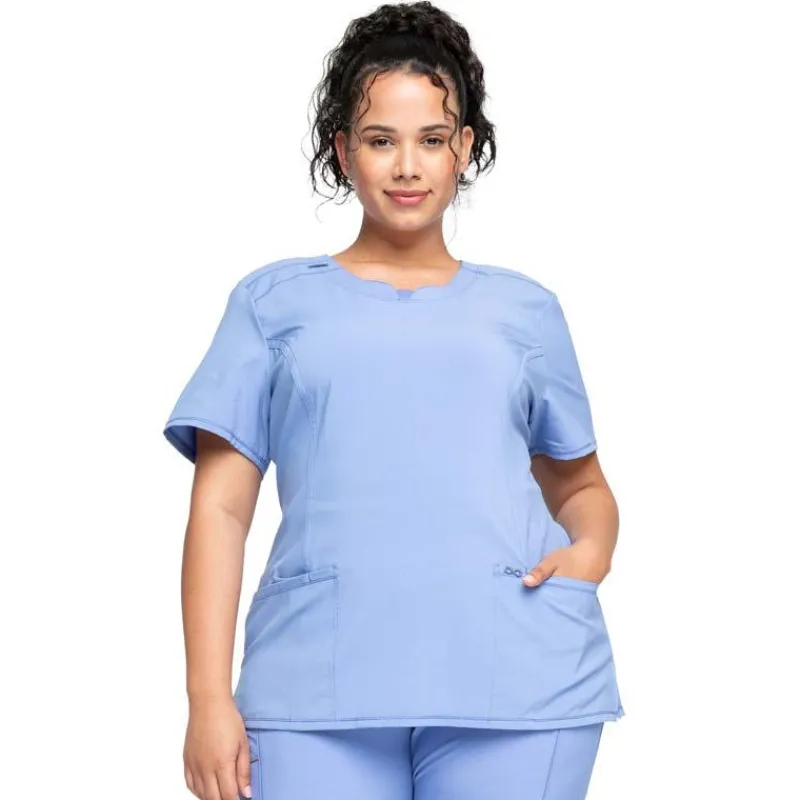 Infinity Scrub Tops*Women's Round Neck Scrub Top