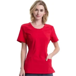 Infinity Scrub Tops*Women's Round Neck Scrub Top