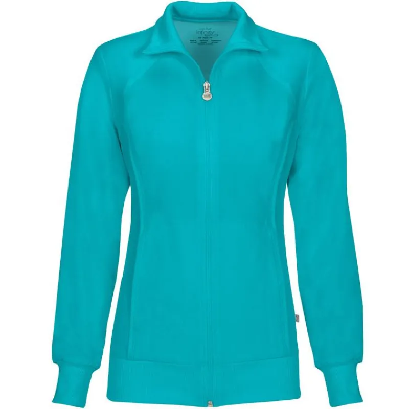 Infinity Lab Coats & Jackets*Women's Zip-Front Warm-Up Scrub Jacket