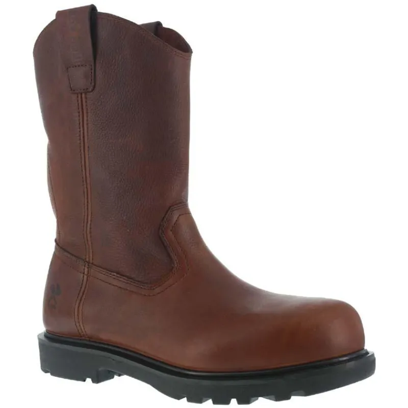 Iron Age Non-Steel Safety Toe | Wellington*Men's 11" Hauler Composite Toe Wellinton Boot Brown
