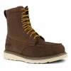 Iron Age Non-Slip Boots | Steel Toe*Men's 8" Reinforcer Steel Toe Wedge Work Boot Brown