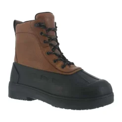 Iron Age Rubber Boots | Non-Slip Boots*Men's Compound Composite Toe Waterproof Rubber Bottom Boot Black / Brown
