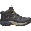 KEEN Utility Non-Slip Boots | Steel Toe*Men's Lansing Steel Toe Athletic Mid Work Shoes Raven/tawny Olive