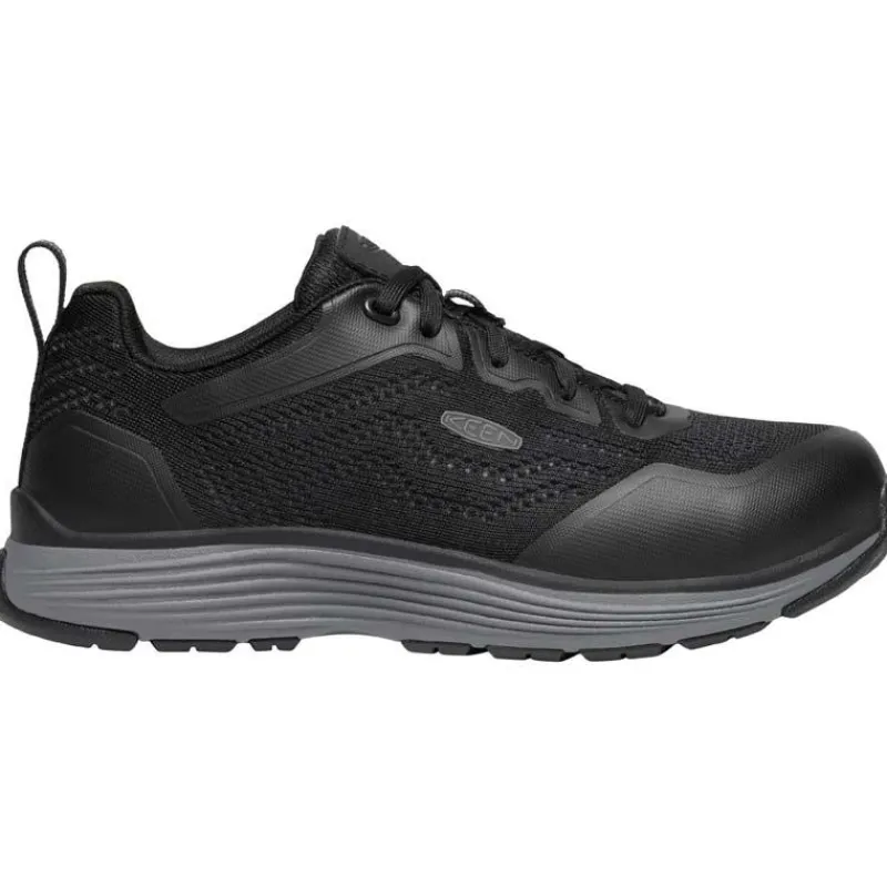 KEEN Utility Non-Slip Shoes | Athletic*Women's Sparta II ESD Aluminum Toe Athletic Work Oxford Steel Gray / Black
