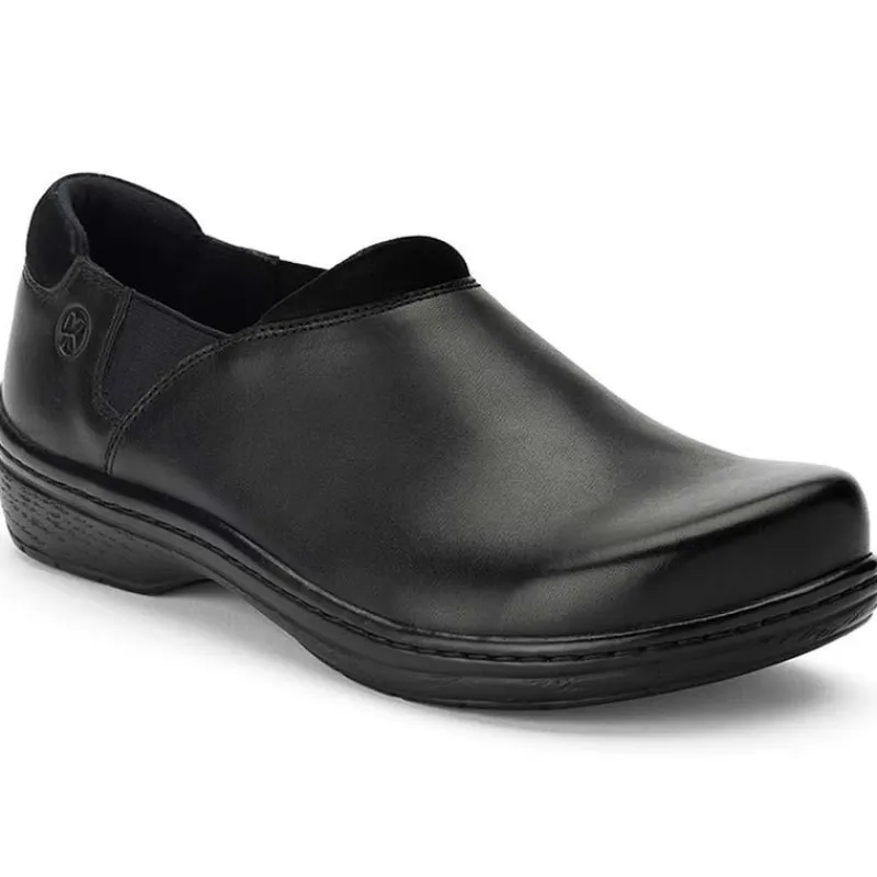 Klogs Non-Slip Shoes | Footwear*Men's Raven Leather Slip-On Black Full Grain