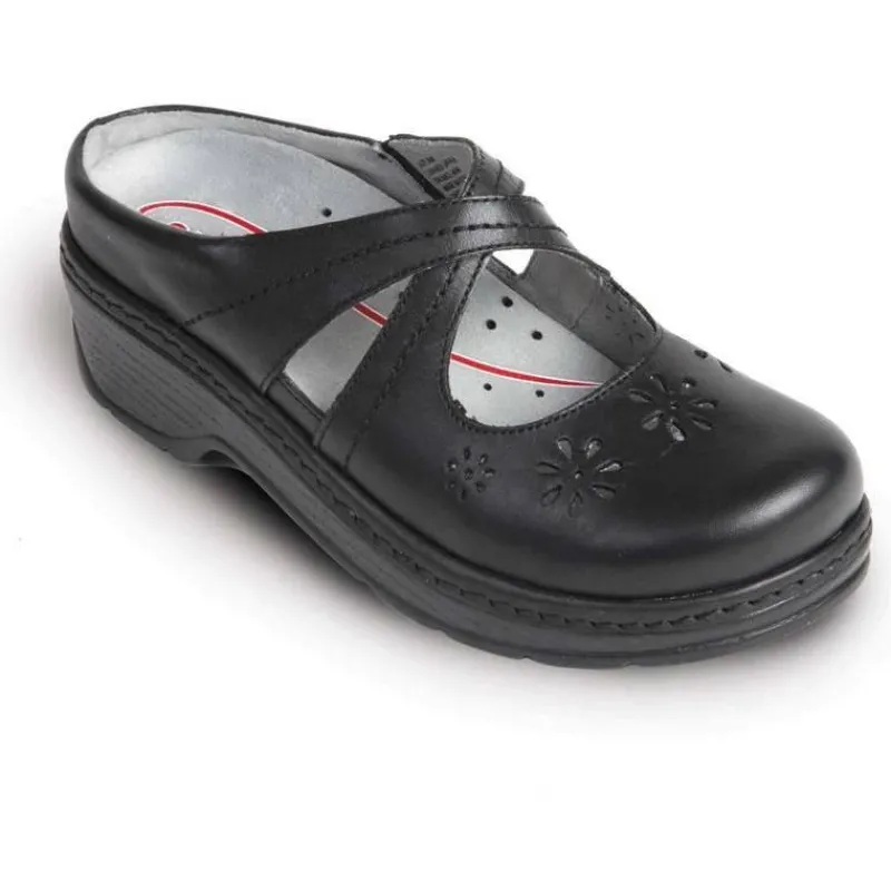 Klogs Non-Slip Healthcare | Non-Slip Healthcare*Women's Carolina Slip On Shoes Black Smooth