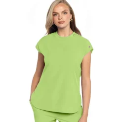 Med Couture Amp Scrub Tops*Women's Round Neck Tuckable Scrub Top