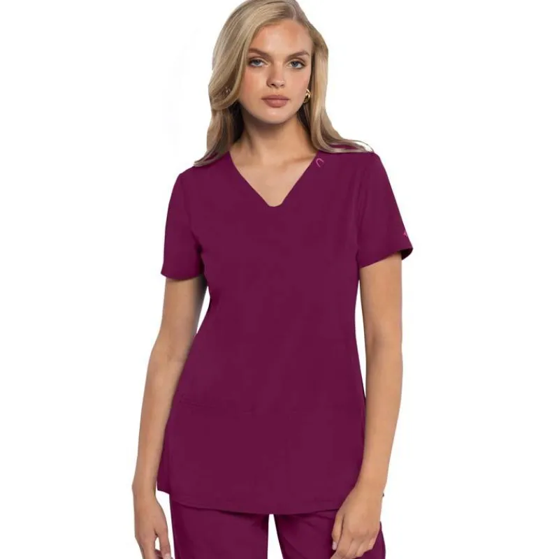 Med Couture Amp Scrub Tops*Women's Shaped V-neck Scrub Top