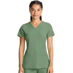Med Couture Amp Scrub Tops*Women's Shaped V-neck Scrub Top