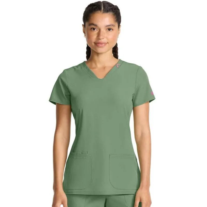 Med Couture Amp Scrub Tops*Women's Shaped V-neck Scrub Top