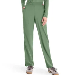 Med Couture Amp Scrub Pants*Women's Straight Leg Pull-On Cargo Scrub Pant