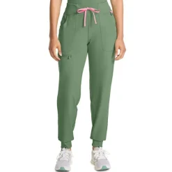 Med Couture Amp Scrub Pants*Women's Zip Cargo Pocket Jogger Scrub Pant