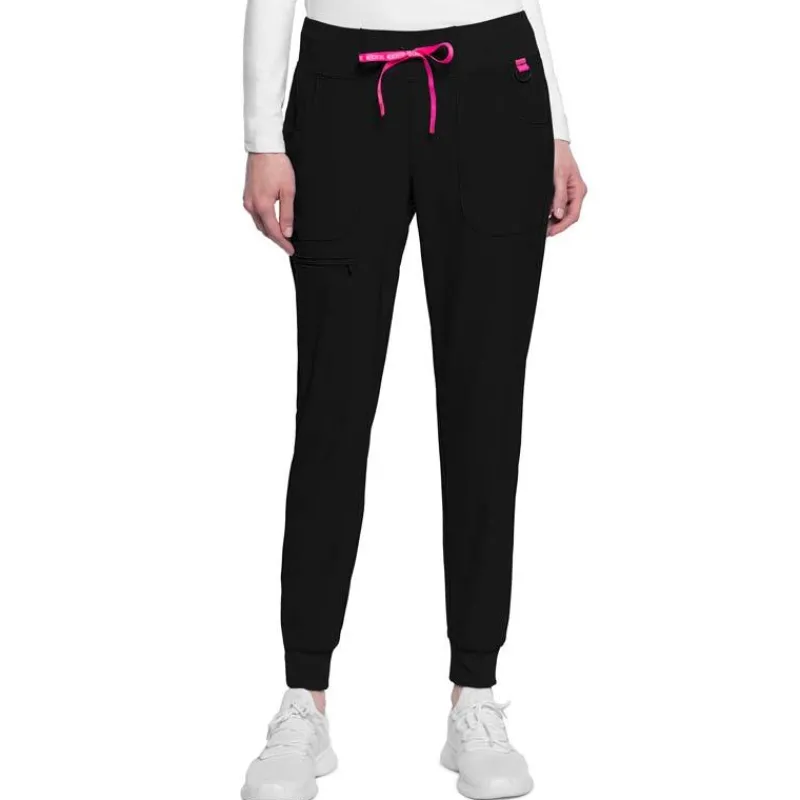 Med Couture Amp Scrub Pants*Women's Zip Cargo Pocket Jogger Scrub Pant