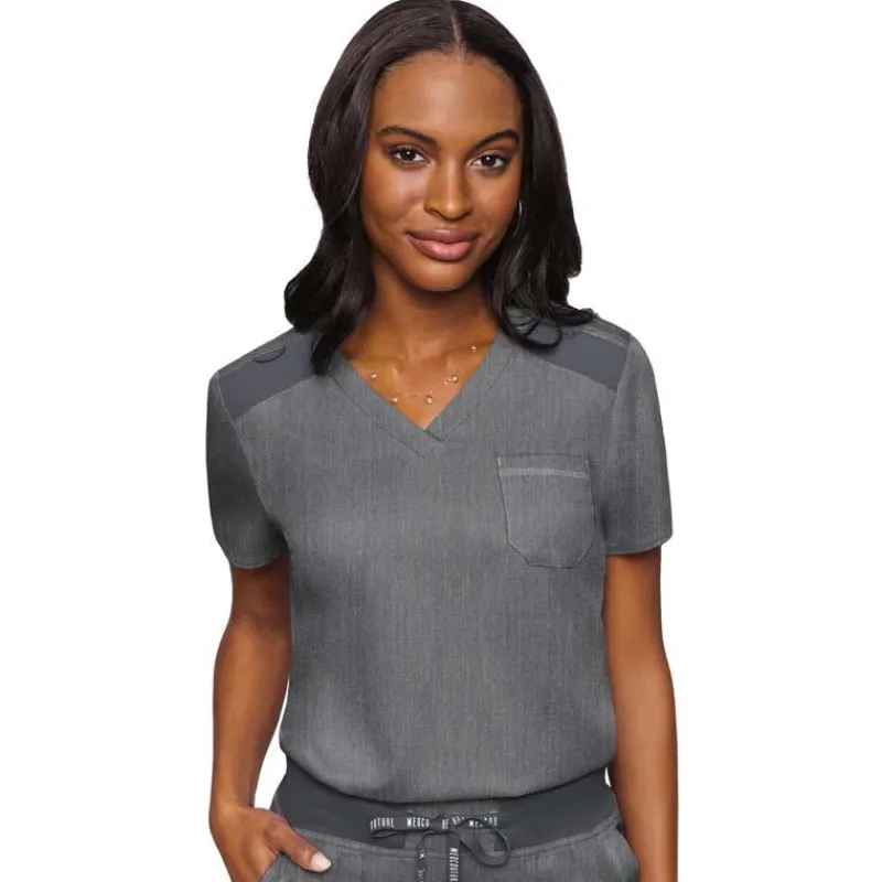 Med Couture Touch Scrub Tops*Women's V-Neck Tuck-In Scrub Top